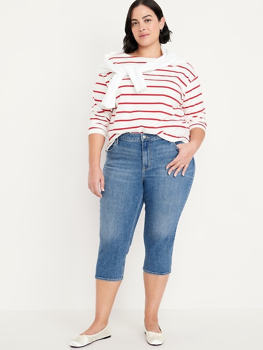 Image number 6 showing, Mid-Rise Wow Capri Jeans