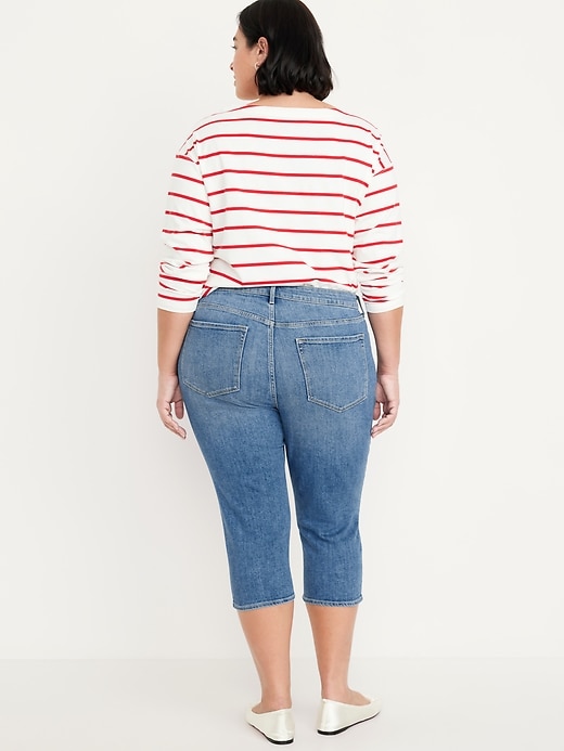 Image number 7 showing, Mid-Rise Wow Capri Jeans