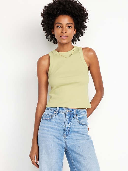 Image number 1 showing, Snug Crop Tank Top