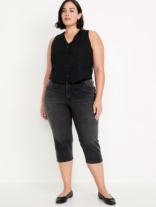 Image number 6 showing, Mid-Rise Wow Capri Jeans