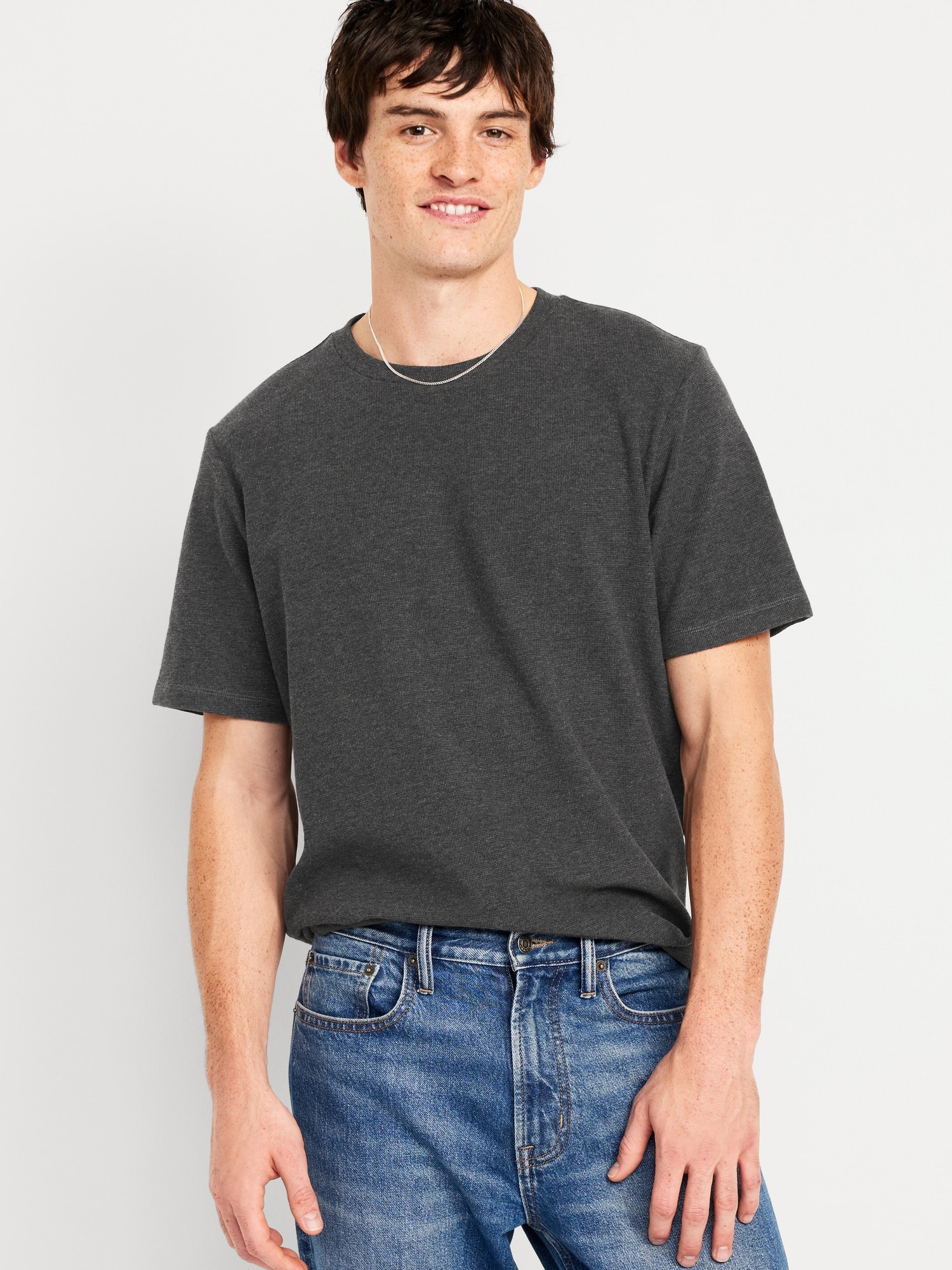Waffle-Knit T-Shirt