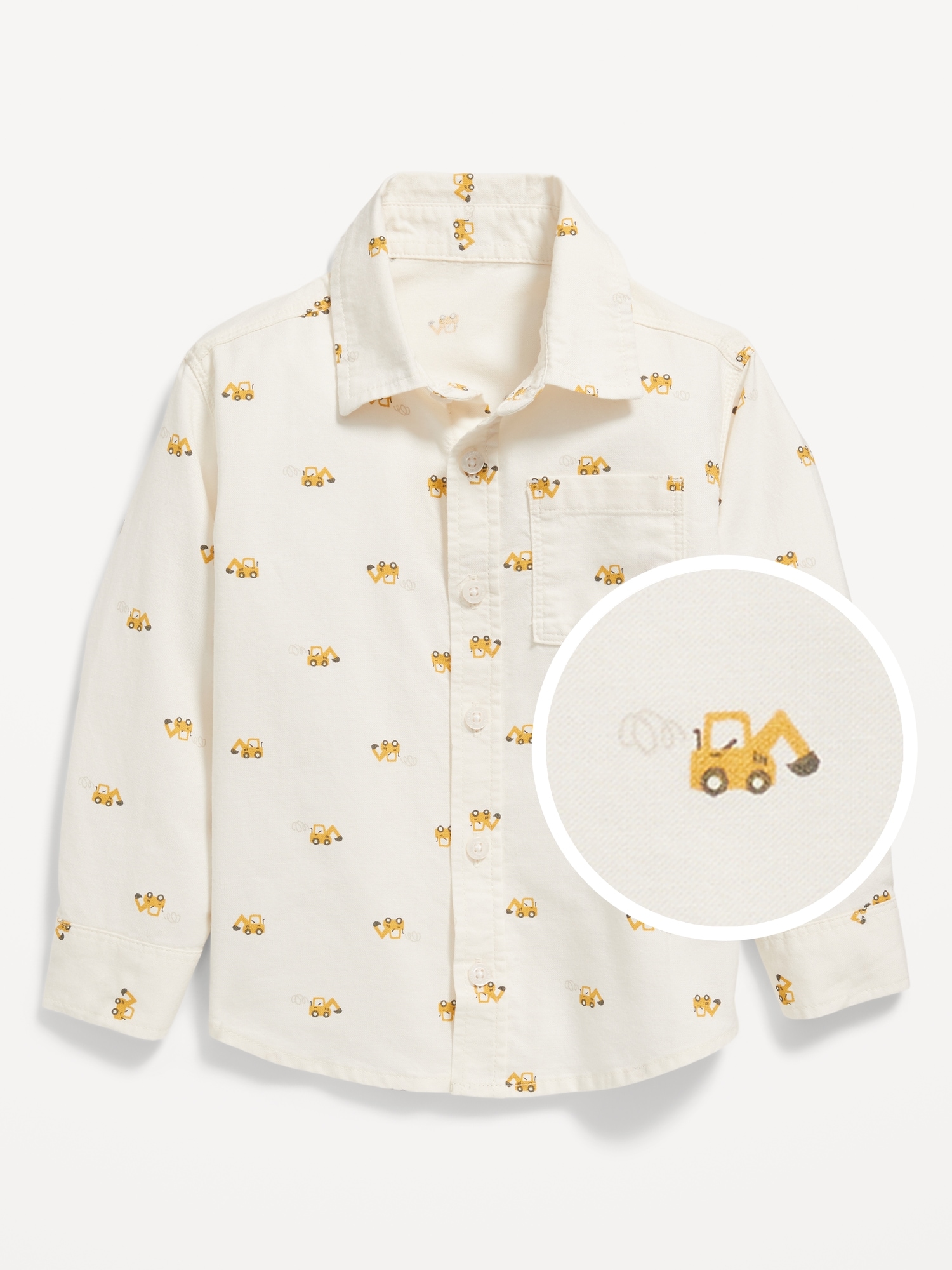 Printed Long-Sleeve Oxford Shirt for Toddler Boys