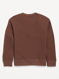 View large product image 3 of 3. Oversized Long-Sleeve Thermal-Knit T-Shirt for Boys