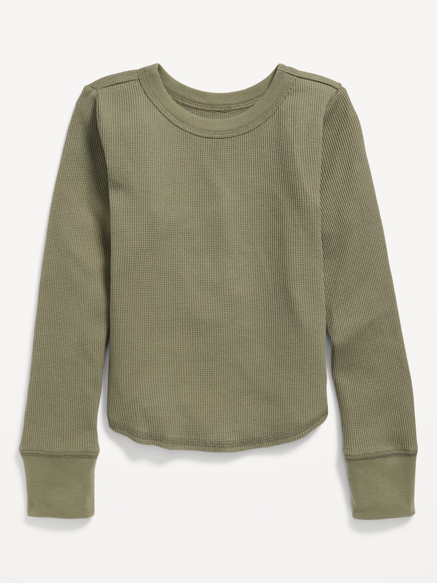 Long-Sleeve Thermal-Knit T-Shirt for Girls