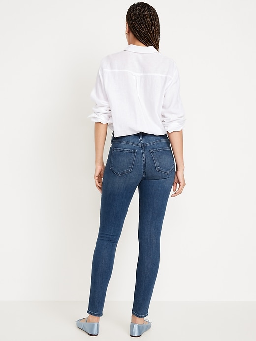 Image number 3 showing, High-Waisted Wow Super-Skinny Jeans