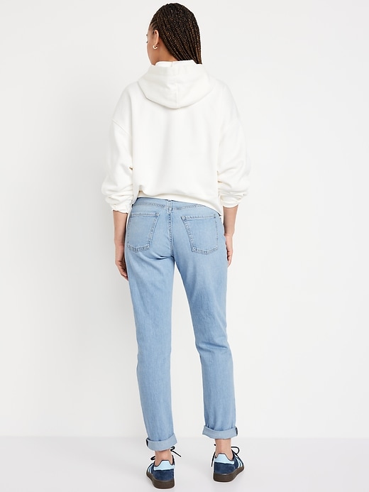 Image number 4 showing, Mid-Rise Wow Boyfriend Straight Jeans