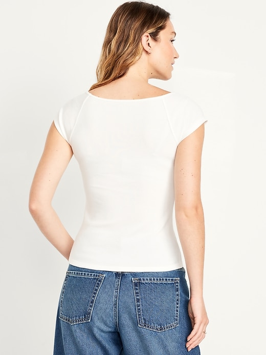 Image number 2 showing, Fitted Ribbed Top