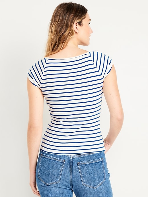 Image number 2 showing, Fitted Ribbed Top