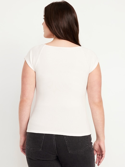 Image number 6 showing, Fitted Ribbed Top