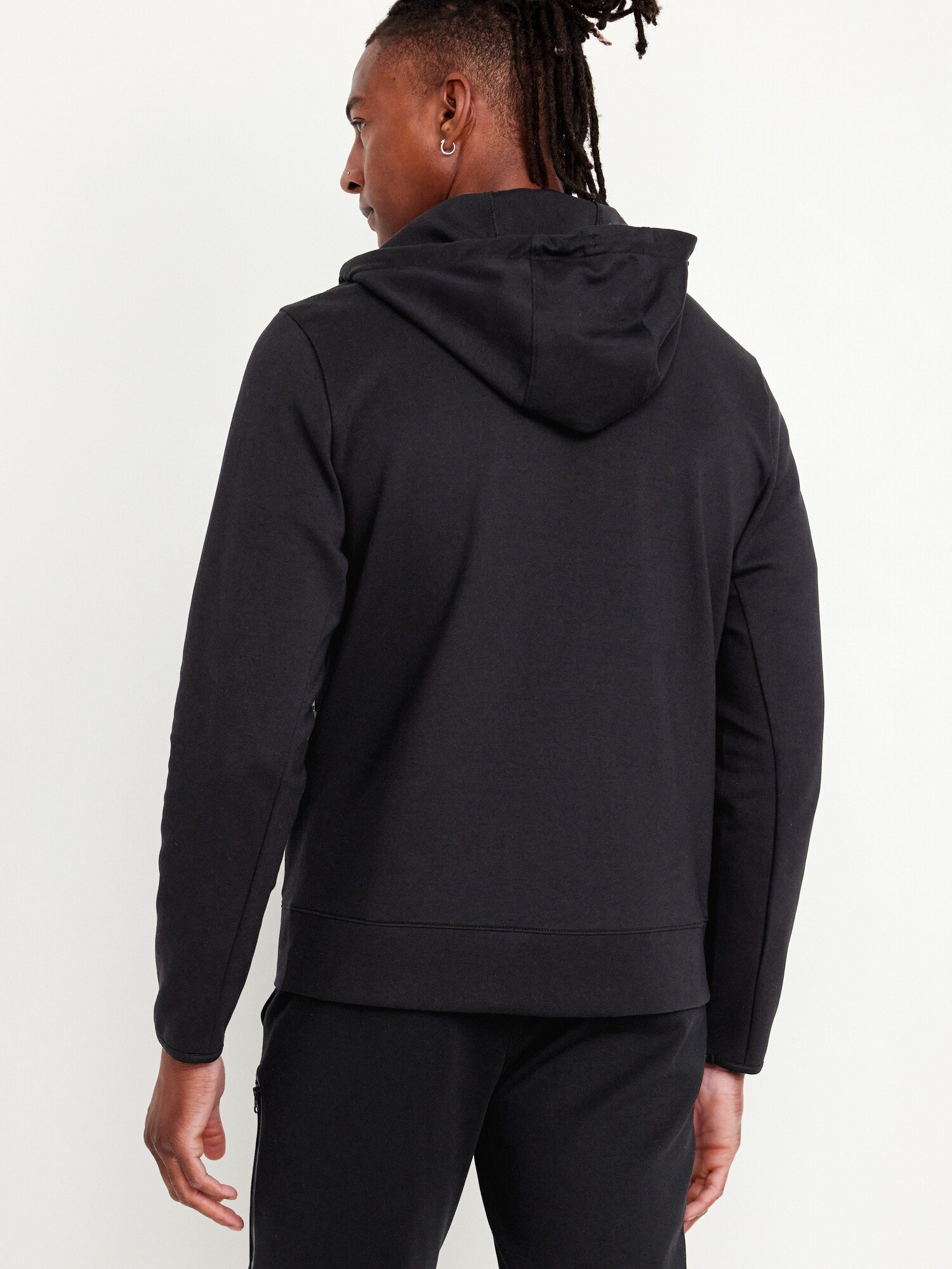 Мужское худи Old Navy Dynamic Fleece 4.0 Zip, цвет: Чёрный — фото 2