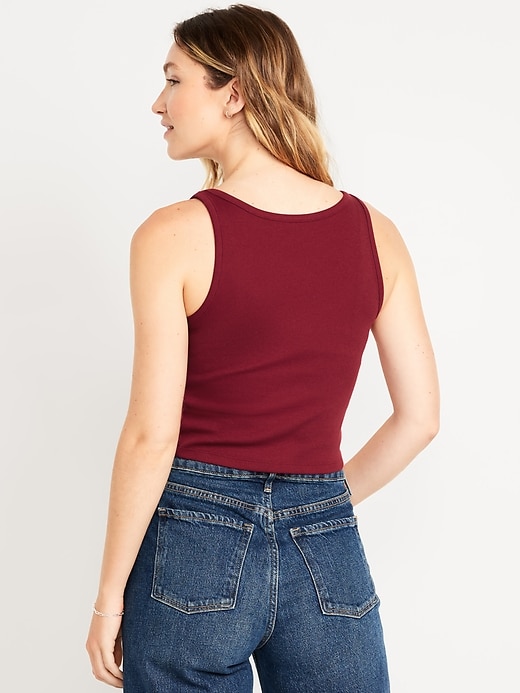 Image number 2 showing, Ribbed Crop Tank Top