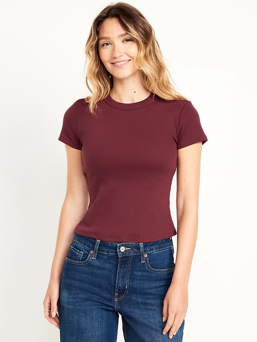 Image number 1 showing, Snug Crop T-Shirt