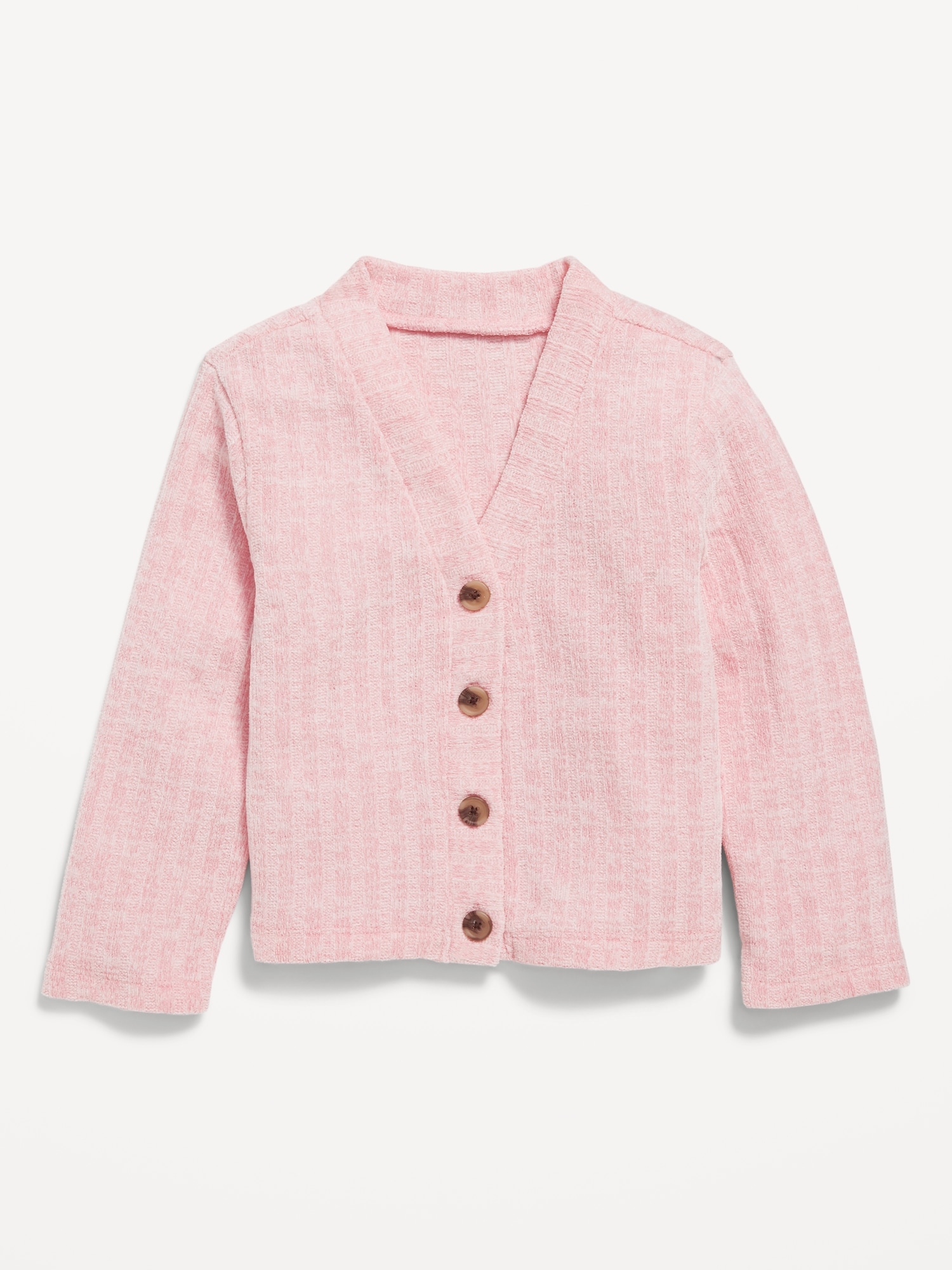 Cropped Button-Front Cardigan Sweater for Toddler Girls