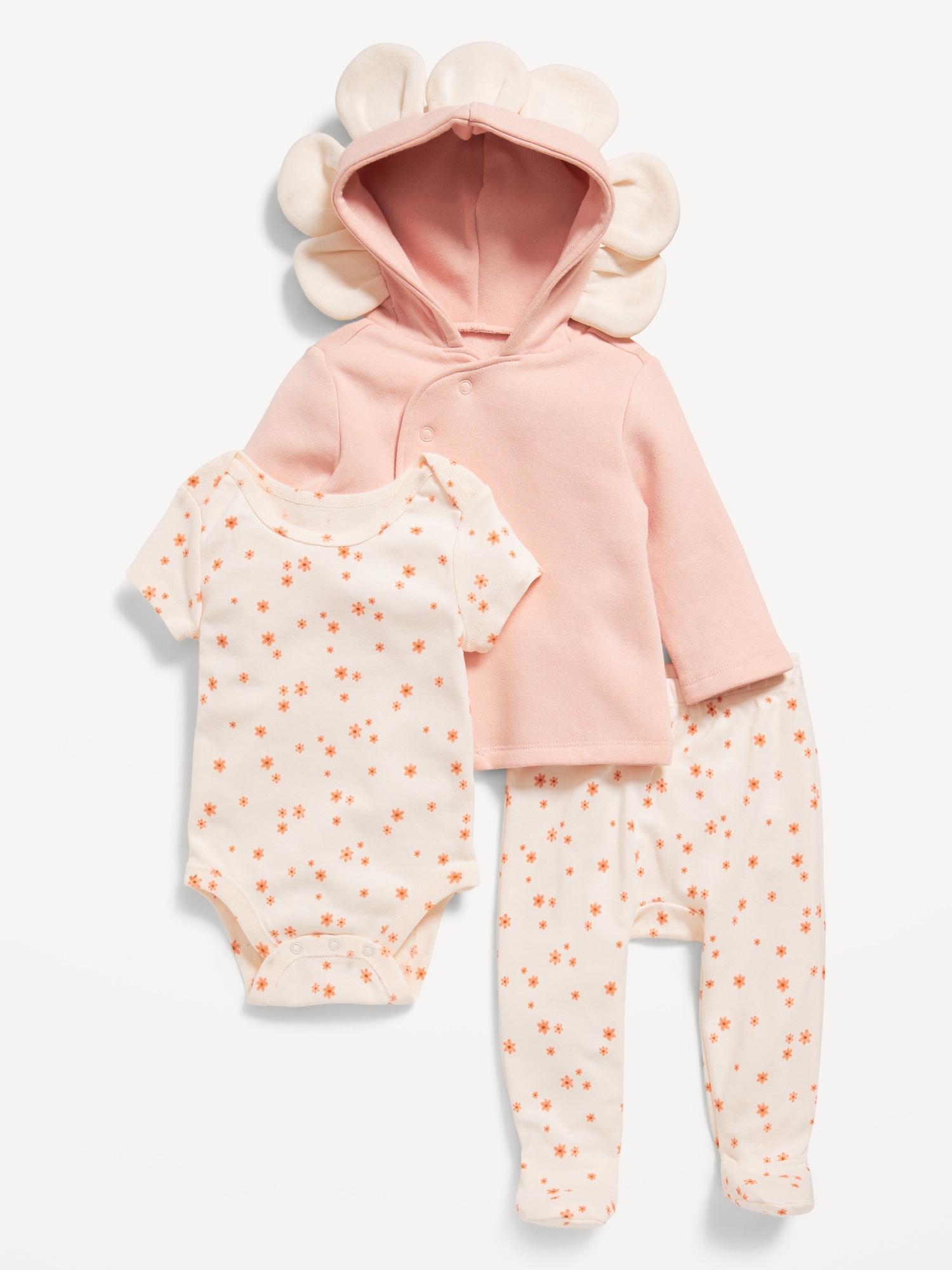 Unisex 3-Piece Printed Layette Set for Baby