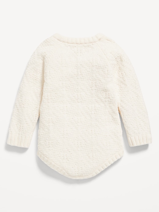 View large product image 2 of 3. Long-Sleeve Textured-Knit Romper for Baby