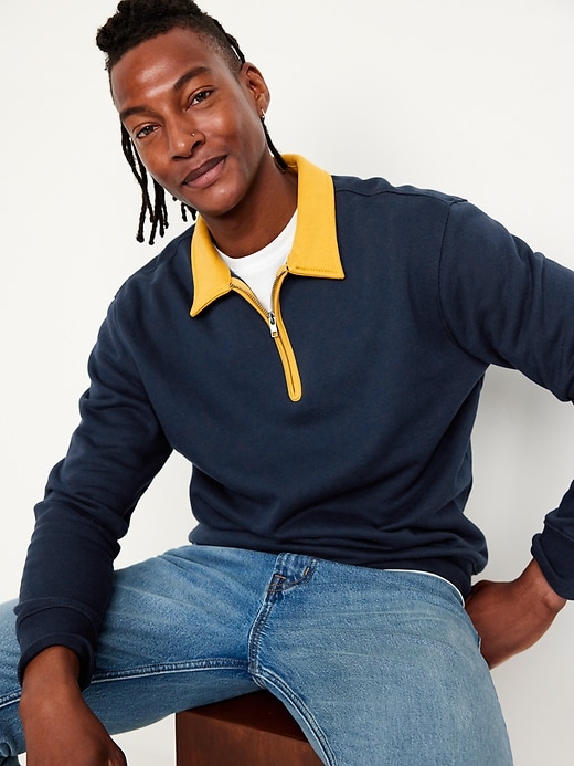 Image number 3 showing, Quarter-Zip Fleece Polo