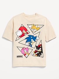 View large product image 3 of 3. Sonic The Hedgehog™ Oversized Gender-Neutral Graphic T-Shirt for Kids