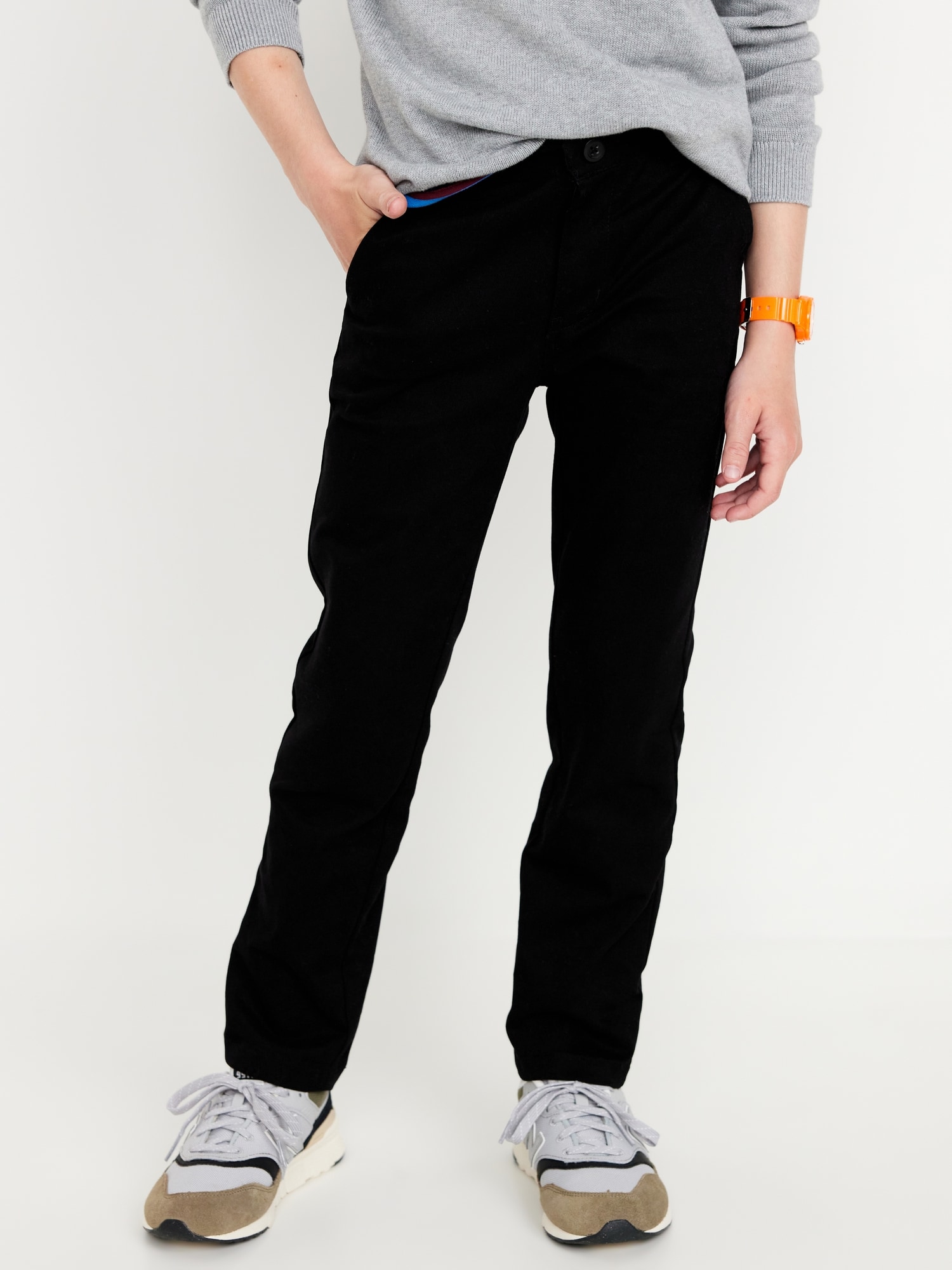 Slim School Uniform Chino Pants for Boys