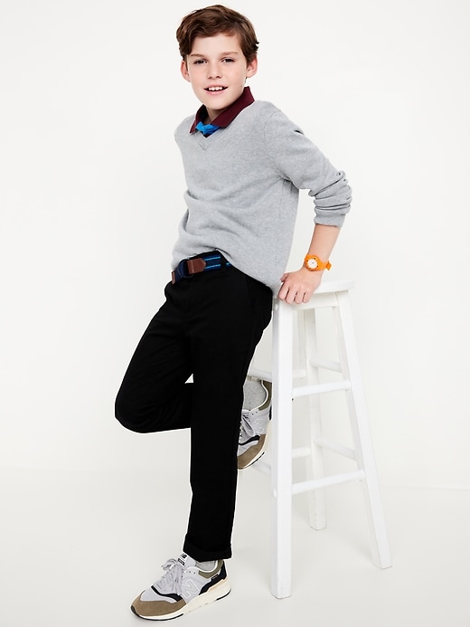 Slim Chino School Uniform Pants for Boys