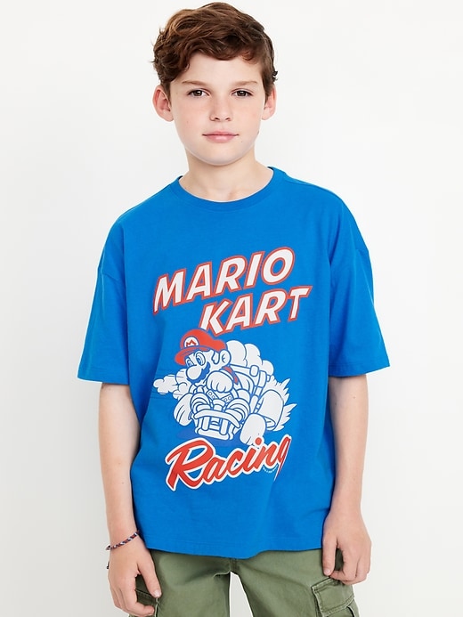 View large product image 1 of 2. Super Mario Bros.™ Oversized Gender-Neutral Graphic T-Shirt for Kids