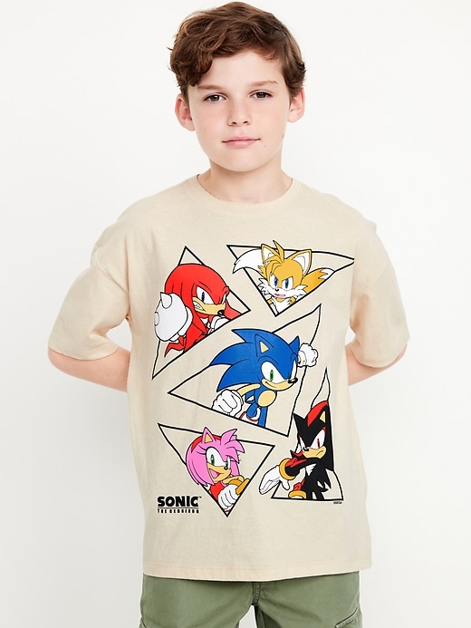 View large product image 1 of 3. Sonic The Hedgehog™ Oversized Gender-Neutral Graphic T-Shirt for Kids