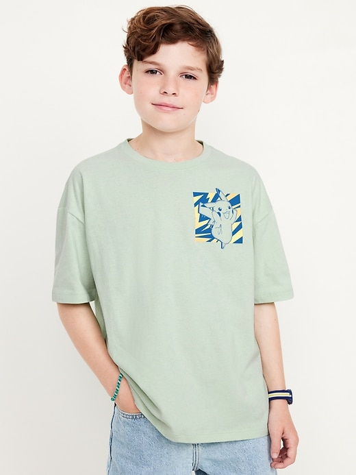 View large product image 1 of 3. Pokémon™ Oversized Gender-Neutral Graphic T-Shirt for Kids