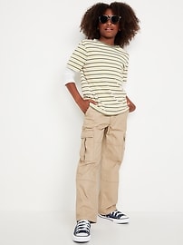 View large product image 3 of 5. Baggy Non-Stretch Cargo Pants for Boys