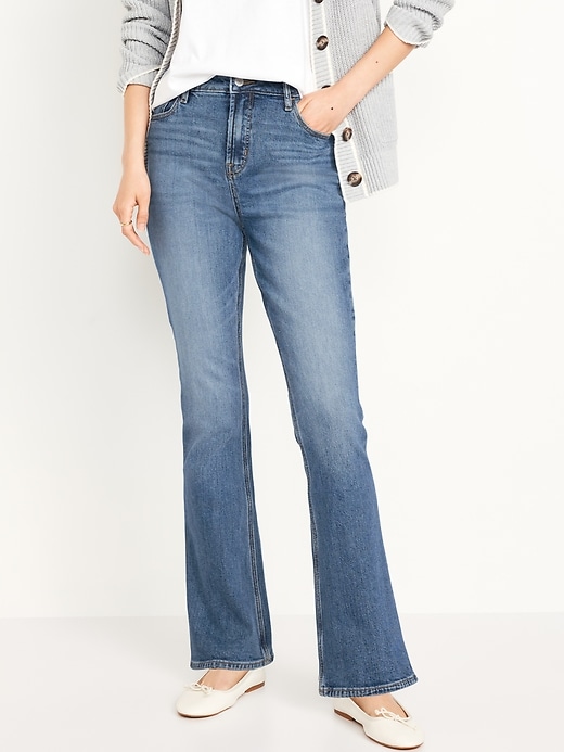 Image number 2 showing, Extra High-Waisted Rockstar Flare Jeans