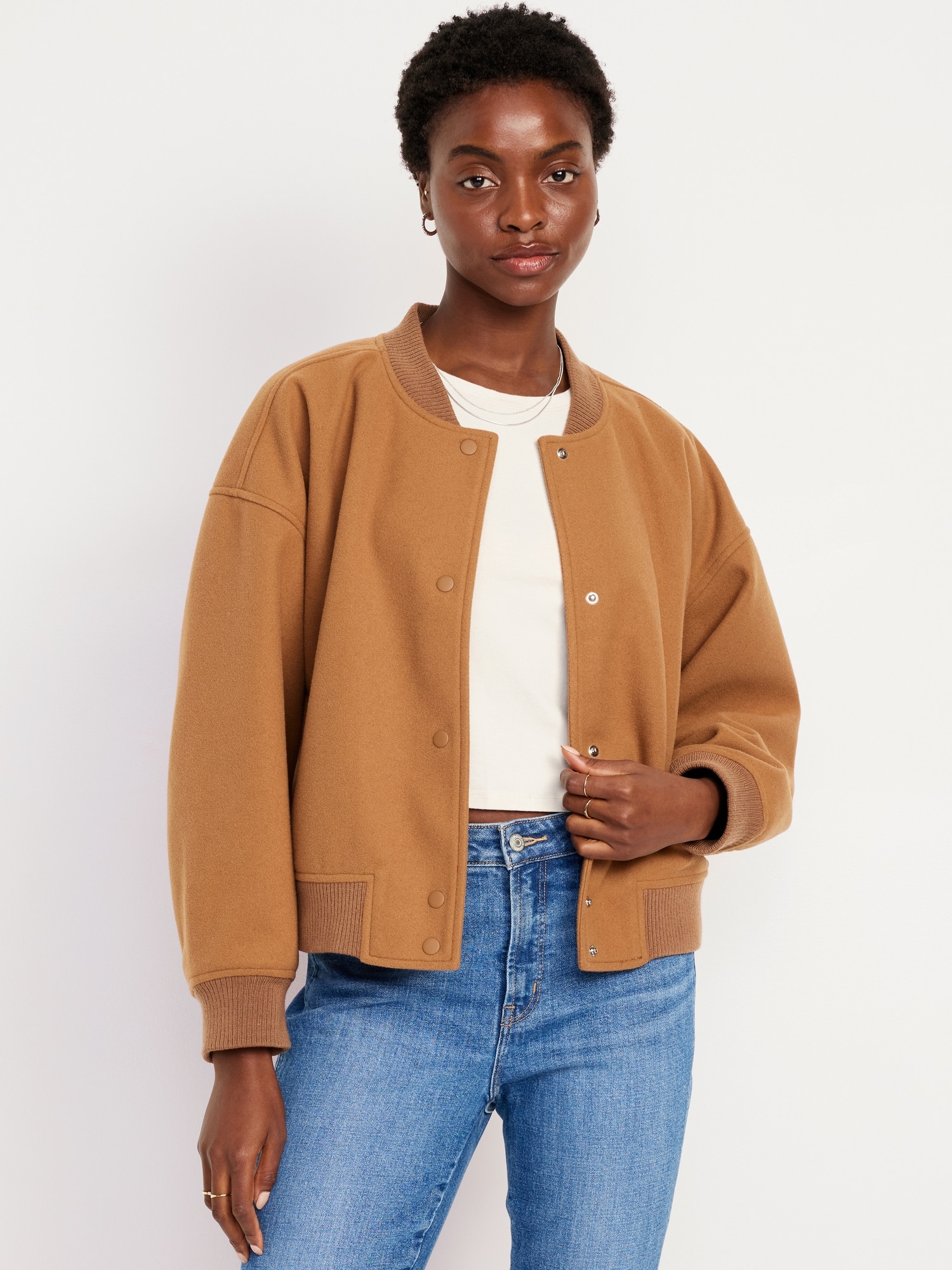 Old Navy Women s Oversized Bomber Jacket