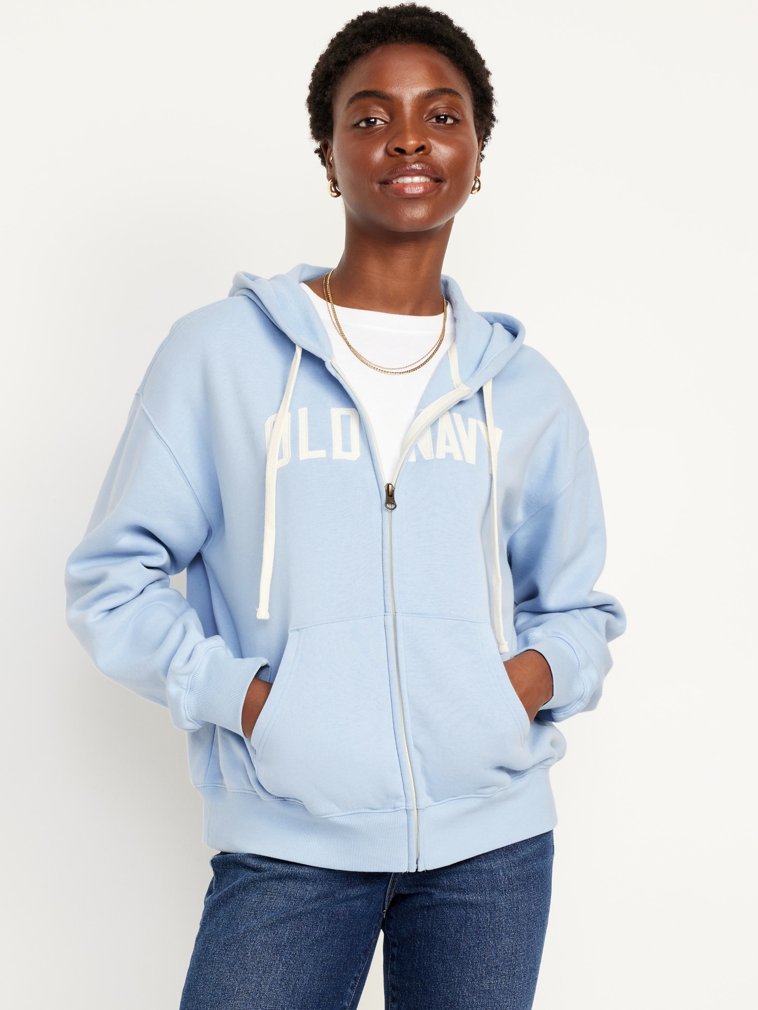 Blue Zip Hoodies Old Navy