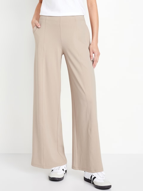 High-Waisted PowerSoft Trouser Pants - Wishbone