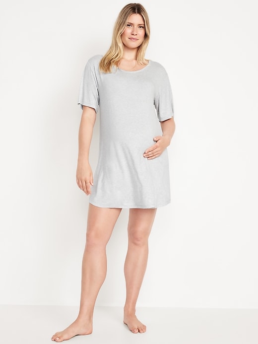 View large product image 1 of 2. Maternity Short Sleeve Sleep Shirt