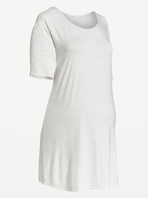 View large product image 2 of 2. Maternity Short Sleeve Sleep Shirt