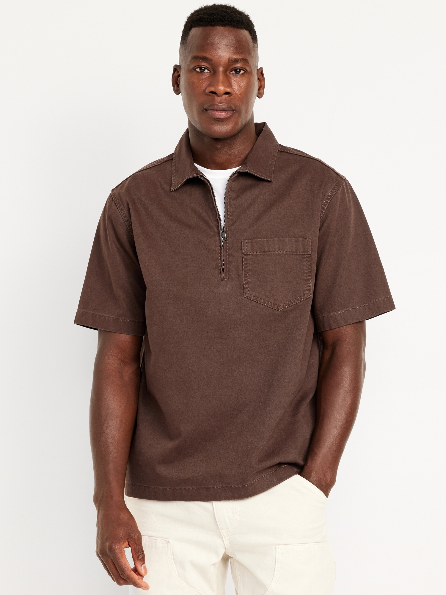 Quarter-Zip Workwear Shirt