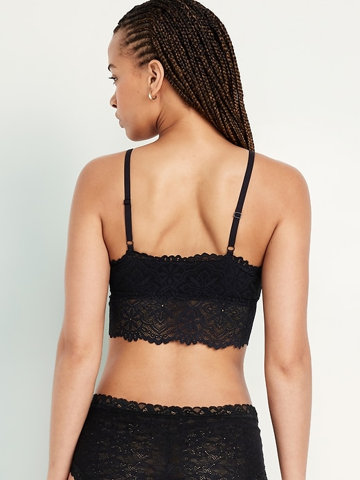 View large product image 2 of 8. Lace Longline Bralette