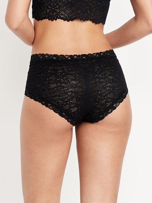 Image number 2 showing, Low-Rise Lace Hipster Underwear