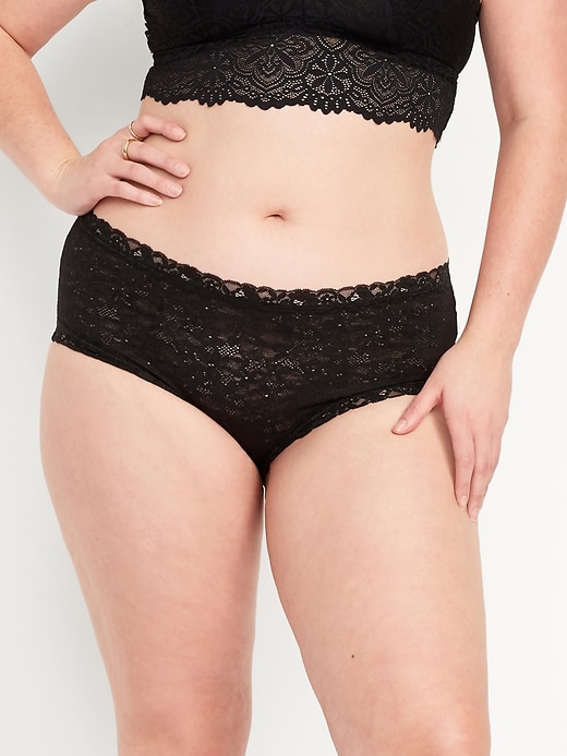 Image number 5 showing, Low-Rise Lace Hipster Underwear