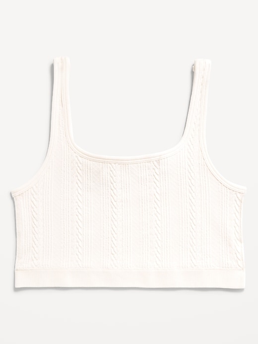 Image number 4 showing, Seamless Cable-Knit Bralette