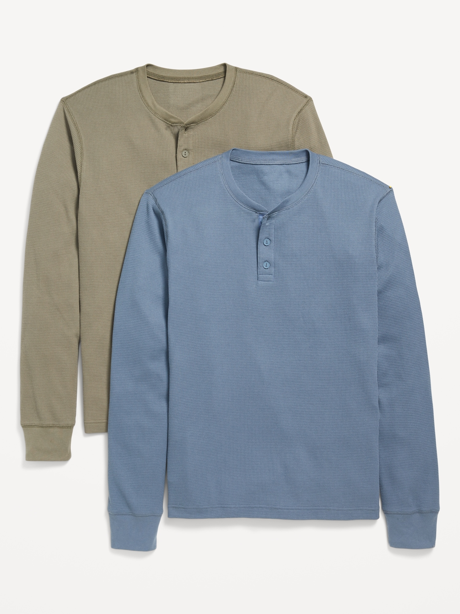 Thermal-Knit Henley T-Shirt 2-Pack | Old Navy