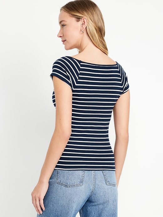 Image number 2 showing, Fitted Ribbed Top