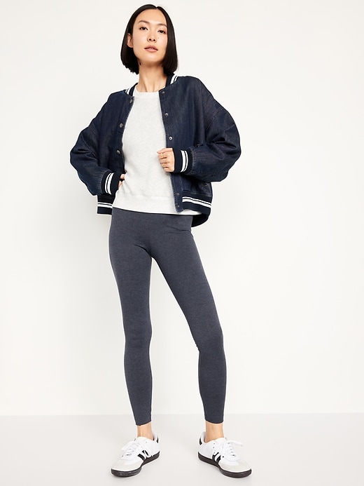 Image number 8 showing, Mid-Rise Jersey Crop Legging