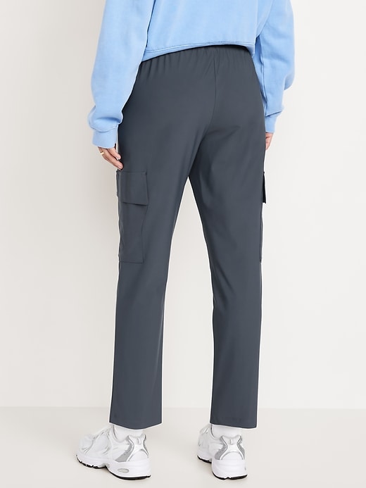 Image number 2 showing, High-Waisted SleekTech Cargo Ankle Pants