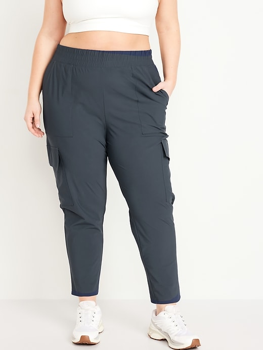 Image number 6 showing, High-Waisted SleekTech Cargo Ankle Pants