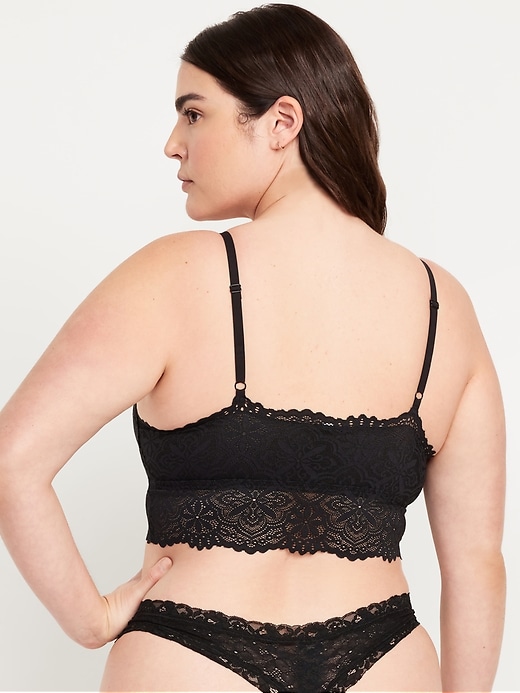 Image number 6 showing, Lace Longline Bralette