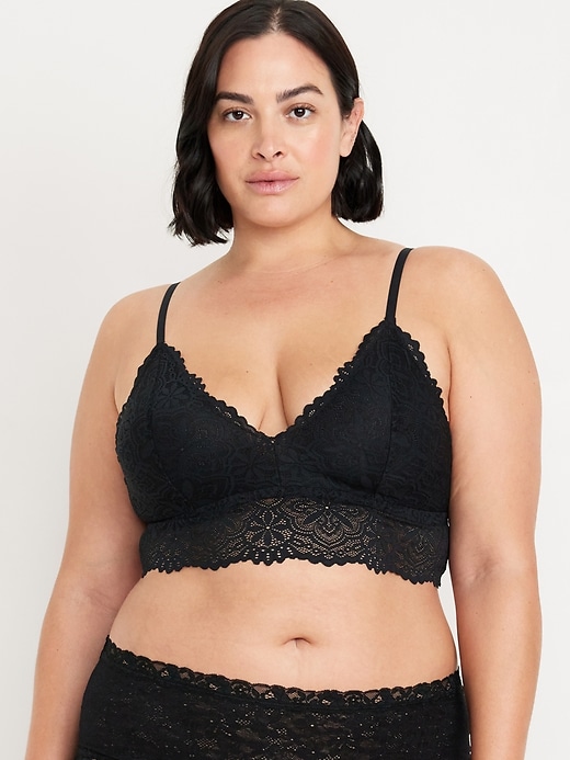 Image number 7 showing, Lace Longline Bralette