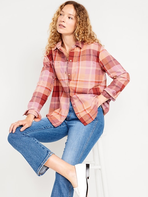 Image number 3 showing, Button-Down Flannel Tunic