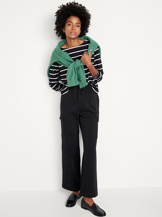 Image number 3 showing, Extra High-Waisted Cargo Sweatpants