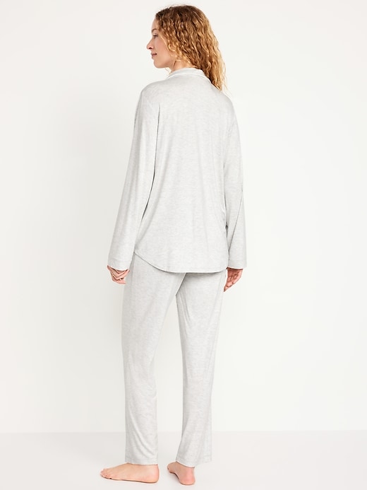 Image number 2 showing, Knit Jersey Pajama Pant Set