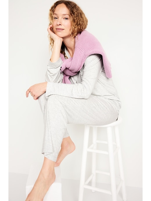 Image number 3 showing, Knit Jersey Pajama Pant Set