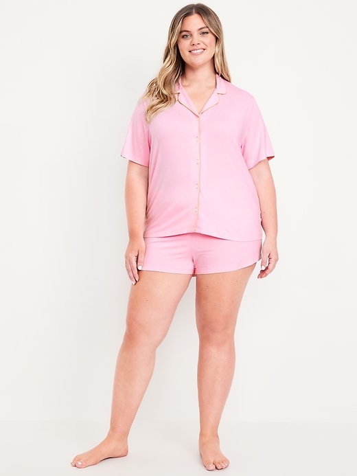 Image number 7 showing, Knit Jersey Pajama Short Set